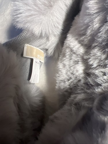 Michael Kors Kunstfell Stirnband Größe O/S Farbe Grau Neu mit Etikett - Bild 6 von 8