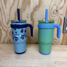 Reduce 14oz 2pk Coldee Kids Mugs with Spill-Proof Straw