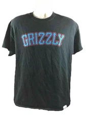 Diamond Supply Co X Grizzly Grip Tape Collaboration Black T Shirt Men’s Size L