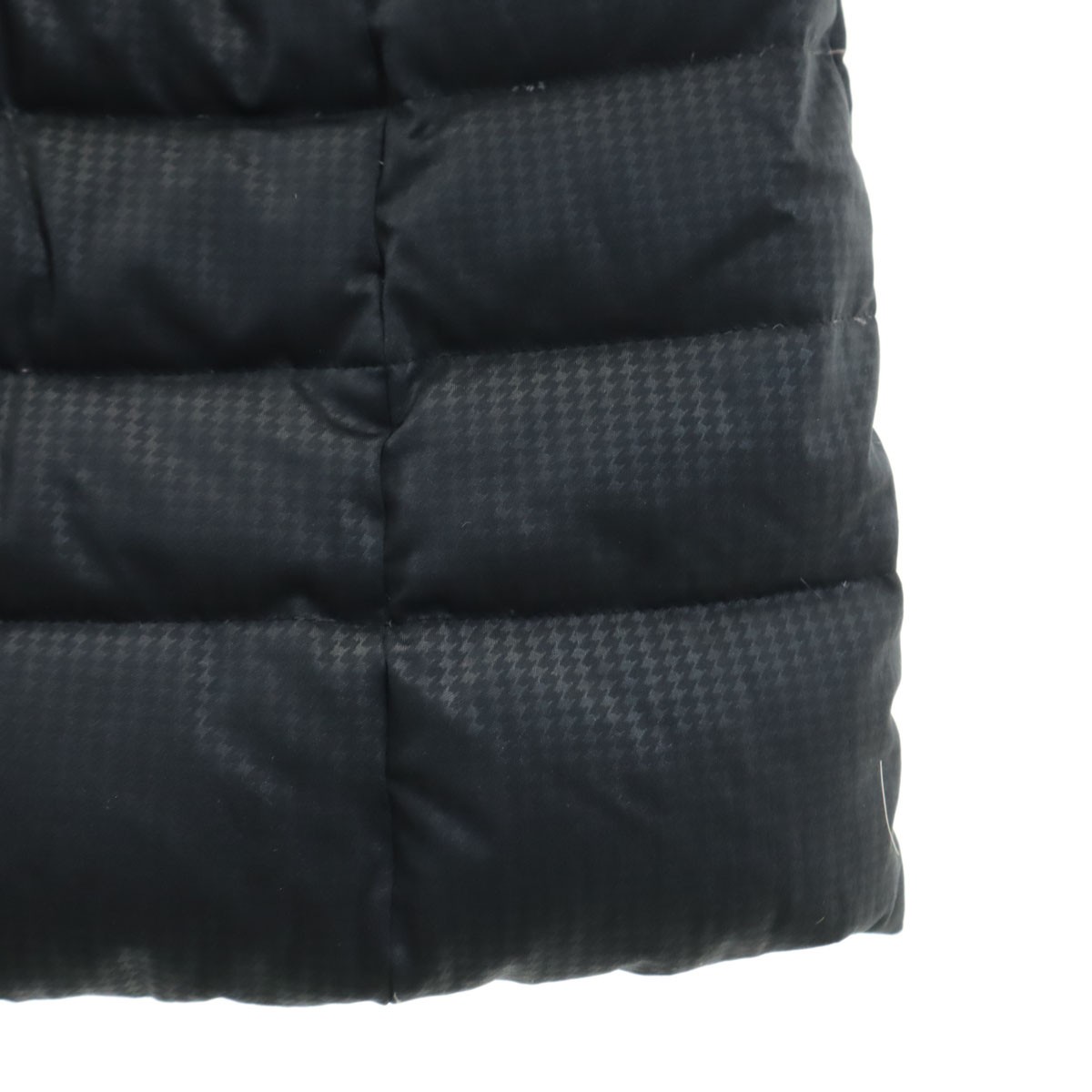 BALMAIN Houndstooth Pattern down coat M Black ser… - image 6