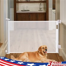 140 86cm Extra Tall Pet Dog Alloy Retractable Gate Indoor Baby Retractable Gate