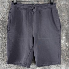 Boden Size 12Y Casual Flat Front Shorts Gray Drawstring Pocket Cotton