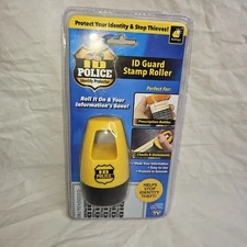 ID Police Identity Protection Roller Stamp by BulbHead - Helps Stop ID Theft