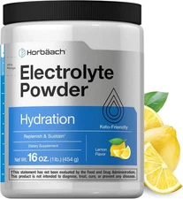 Electrolyte Powder 16oz 130 Servings Hydration Supplement Keto-Friendly Horbaach