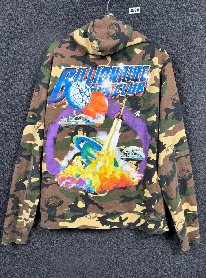 Sudadera con Capucha Billionaire Boys Club Para Hombres Grande Camuflada Pullover Gráfico Rocket Astronaut Foto 2 de 4