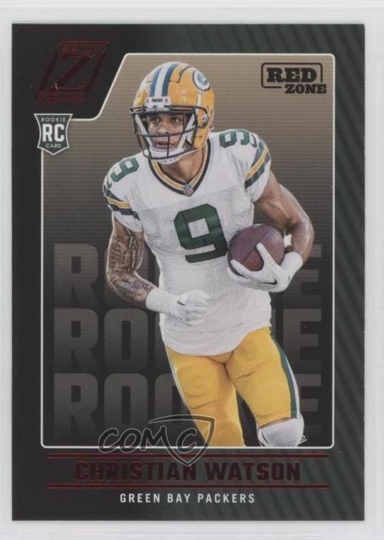 2022 Panini Zenith Rookies Red Zone Christian Watson #119 Rookie RC uk2