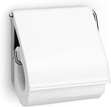 Image of Brabantia Toilet Roll Holder Corrosion Resistant Stylish - White