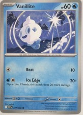 Offixial Pokémon TCG 2025 Vanillite Common SV: White Flare 027/086 Card