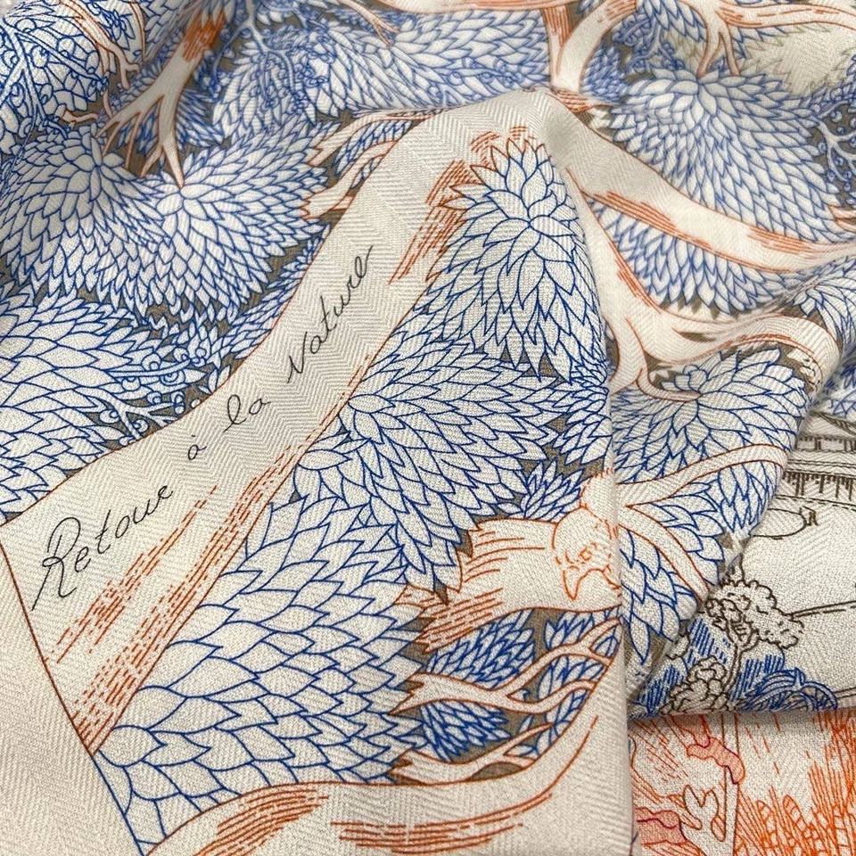 hermes scarf 140 cm cashmere silk - Image 2 of 4
