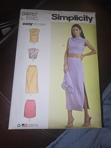 Simplicity 11766 Misses' Knit Top and Skirt Uncut Sewing Pattern Sz S ...