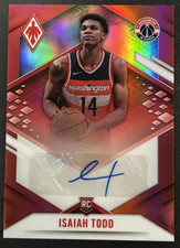 2021-22 Panini Chronicles Phoenix - Isaiah Todd #PRA-IST Wizards - RC AUTO