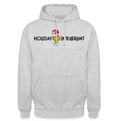 Der Grinch Statement Holiday Intolerant Unisex Hoodie