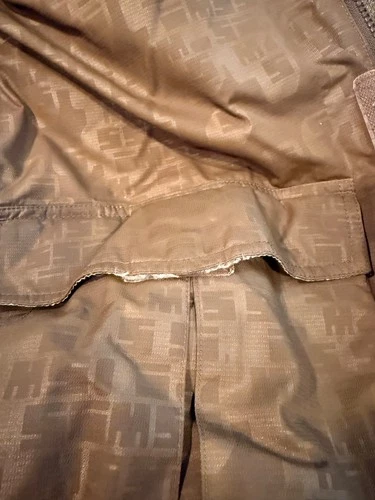 Men’s medium, Sims snowboarding jacket, khaki brown with stripes, very good image 5