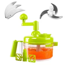 Tenta Kitchen Food processes Hand Crank Food Processor/Manual Food Chopper/Me...