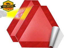 2 Pack Slow Moving Vehicle Sign 7x8 Inch Diamond Grade Reflective Triangle Smv 2 Pack Slow Moving Vehicle Sign 7x8 Inch Diamond Grade Reflective Triangle Smv