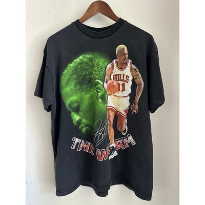Dennis Rodman ''The Worm'' Vintage Reprint Single Stitch T-shirt 