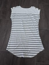 Black and White Striped Mini Dress ~ Tunic Top ~ Size Small ~ Shein ~ 36" Bust