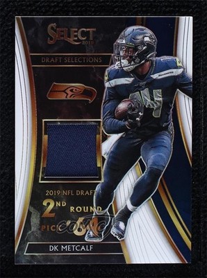 2019 Panini Select White Prizm 44/75 DK Metcalf #DS-10 Rookie RC 0d44
