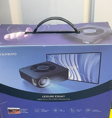 VANKYO Leisure E30WT 1080P Full HD Video Projector With Screen And Remote Bundle