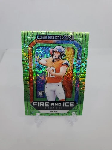 2024 Panini Obsidian /6 Fire And Ice Green Bo Nix