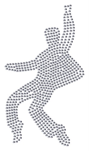 ELVIS PRESLEY TOES DIAMANTE IRON-ON CRYSTAL GEM BLING TSHIRT TRANSFER PATCH - Picture 2 of 9