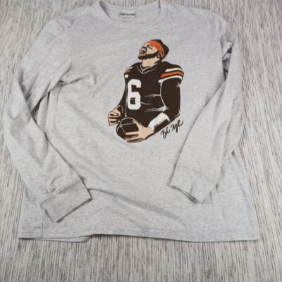 Where I'm From Medium Baker Mayfield #6 T-Shirt Flexing On Them Made In America 