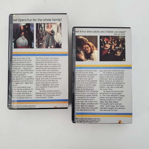 2 VHS lot - Who's Afraid of Opera - Joan Sutherland - Volume 1 & 2  - Picture 13 of 21