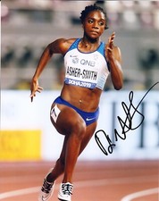Dina Asher-Smith SIGNED 10X8 PHOTO World Championships DOHA AFTAL COA (I) Dina Asher-Smith SIGNED 10X8 PHOTO World Championships DOHA AFTAL COA (I)