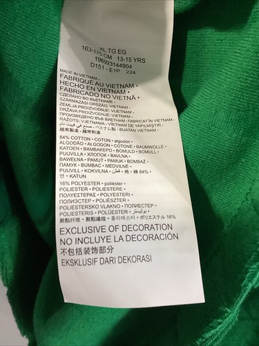 NWT Jordan Brand T, green, Kids XL, $40, terry cloth, cotton blend - Picture 6 of 6