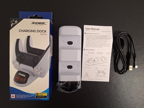 🔥 DOBE PS5 Controller Charging Station with 2 in 1 Fast Charging Cable and Led - Picture 9 of 9