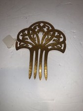Vintage Victorian Style Large Sparkle Ornate Plastic Hair Comb Mantilla