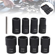 10pcs/set 14mm-27mm Bolt Extractor Set,Nut Socket Tool Remover Set 42 CR-MO NEW
