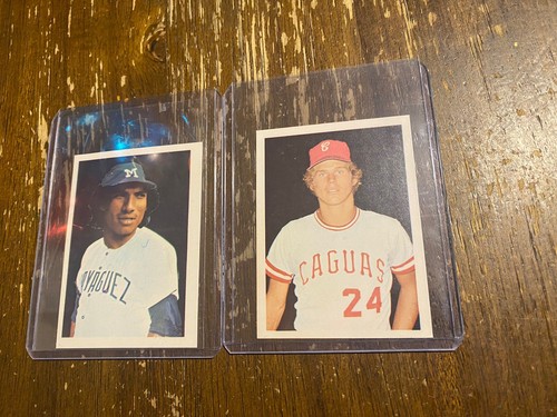 1972 Puerto Rico Baseball Winter League Stickers Mike Jorgensen Hector Cruz - Picture 1 of 2