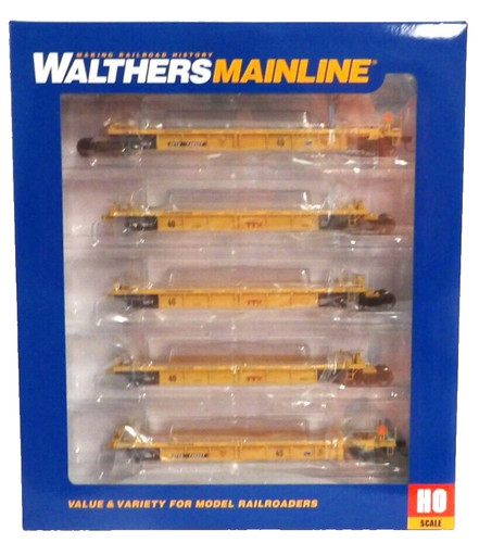 Walthers MainLine 910-55670 TTX DTTX 748257 Thrall 5 unidades reconstruido 40' pozo coche | Zustand: New