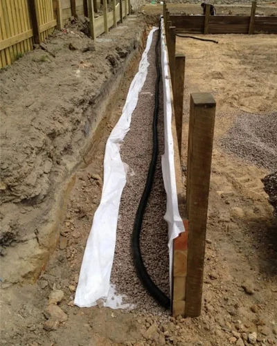 GEOFABRIC 1.2 Wide X 25m Roll Geotextile White Retaining Wall DRAINAGE FILTER - Picture 9 of 13