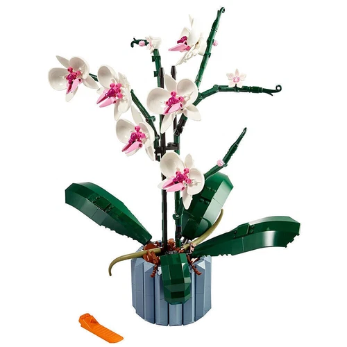 10311 Orchidee Künstliche Pflanzen Set w/ Blumen,Modellbausatz Erwachsene Kinder - Bild 13 von 14