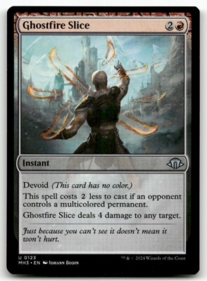 Ghostfire Slice #123 MTG Modern Horizons 3 NM X1