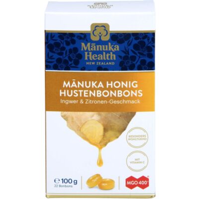 MANUKA HEALTH MGO 400+ Lutschbonb.Ingwer-Zitrone 100 g PZN15874897