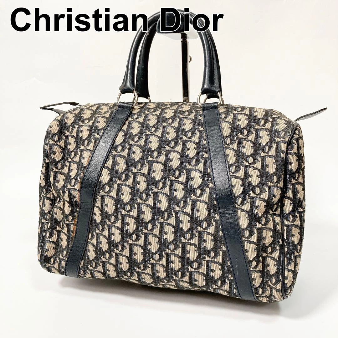 Mini sac Boston toile trotteur Christian Dior excellent état du Japon