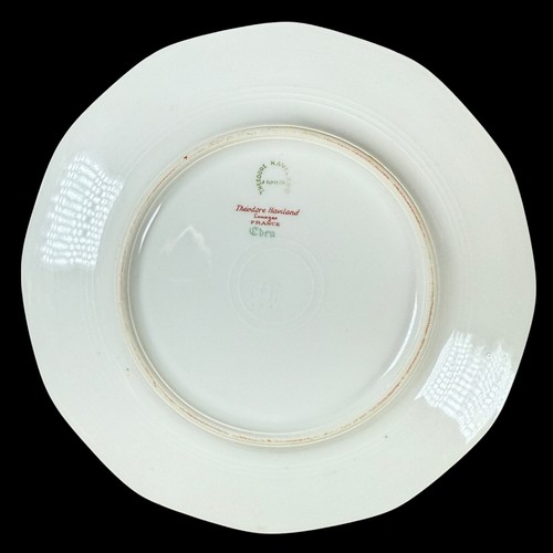 4x Theodore Haviland Limoges France Bird of Paradise China Salad Plate Gold Trim - Picture 8 of 13
