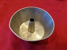Vintage Aluminum Child's Toy Angel Food Cake Pan - cf