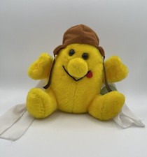 Vtg Russ BARON VON MOOGLE Plush Hat Scarf Yellow Reno Air Races 875 KOREA made