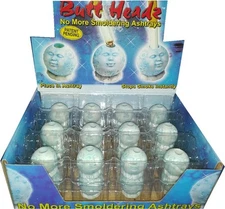 24 Butt Headz Heads Mr. moon Cigarette Butt Extinguisher Snuffer Ashtray