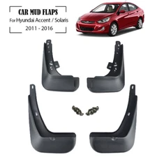 4Pcs Fender Mud Flaps Splash Guards Mudguards For Hyundai Accent 2011-16 (1Set) 