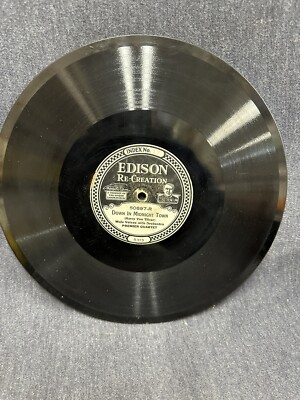EDISON RECORD 80 RPM Tomorrow Land Down In Midnight Town No. 50897