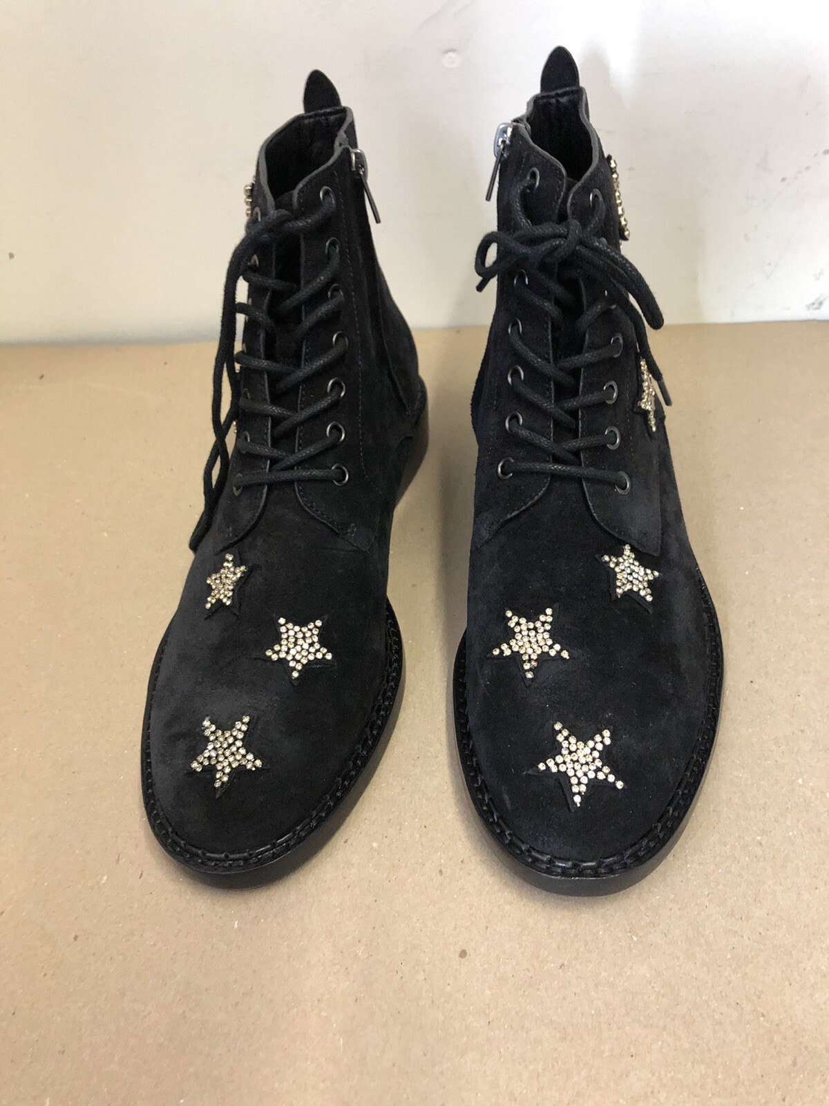 Coach Watts Crystal Star Combat Boots 
