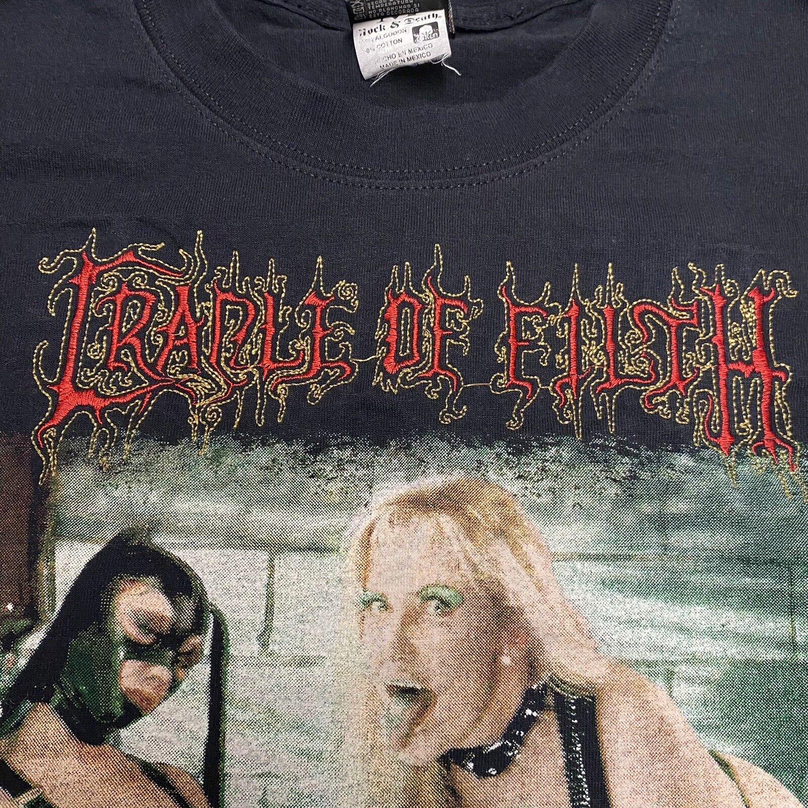 Vintage 2000s Cradle Of Filth Experimental Sex Files Mexican Bootleg Tee - M