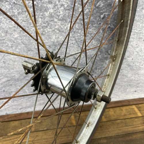 Vintage Muscle Bike 24 in Rear Wheel 333 3 Speed Muscle Red Line Tire Huffy - Picture 9 of 17