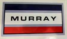 Murray tricycle trike sidewalk bike head badge decal sticker 1960's
