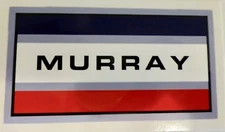 Murray tricycle trike sidewalk bike head badge decal sticker 1960's